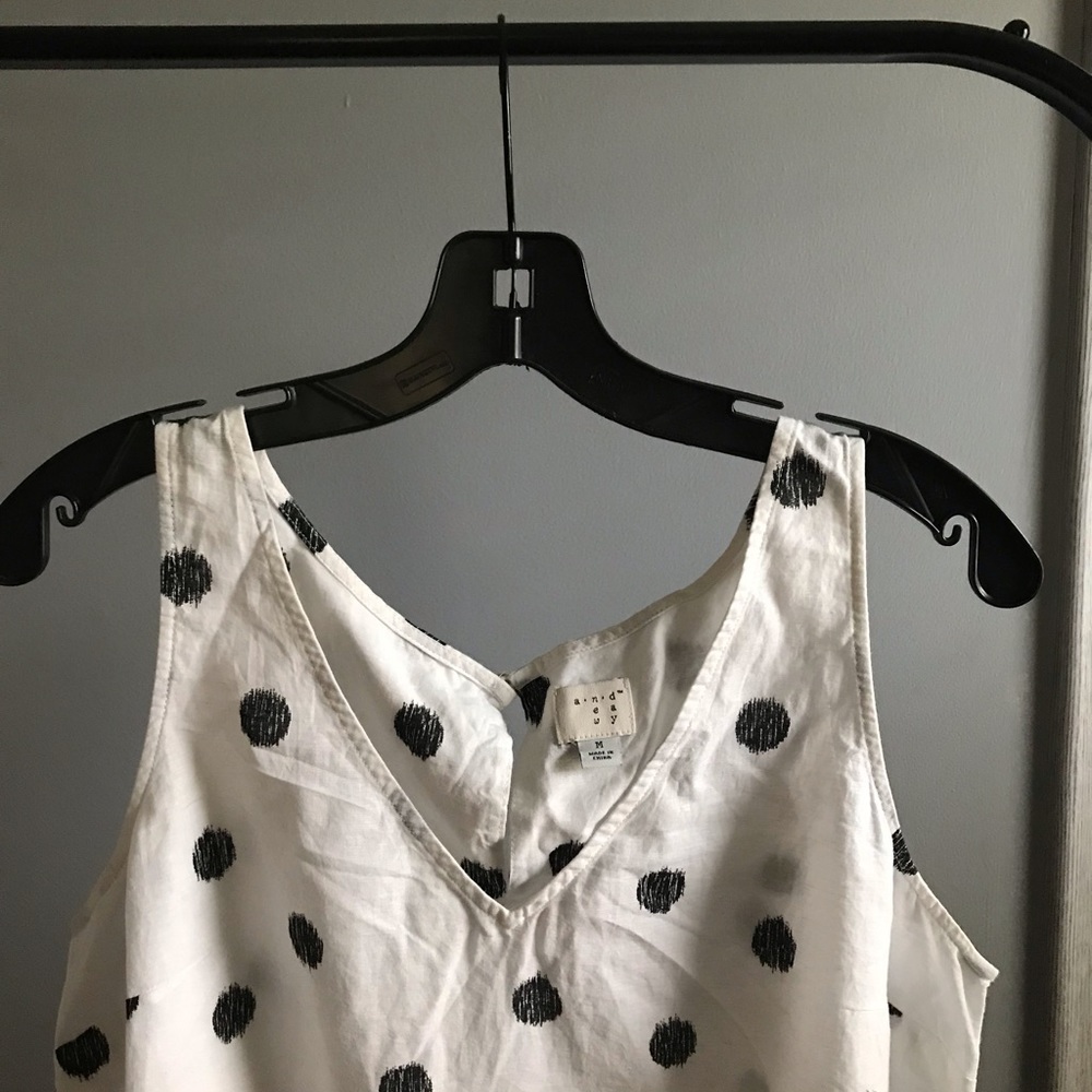 Sleeveless babydoll top